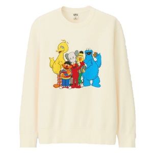 KAWS x Uniqlo x Sesame Street Group Sweatshirt
